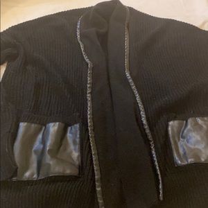 Black Cardigan Sweater